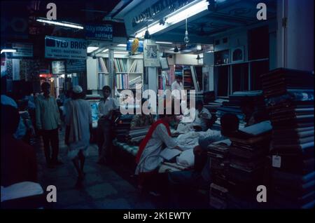 Mangaldas Market, Größter Tuchmarkt, Mumbai Stockfoto