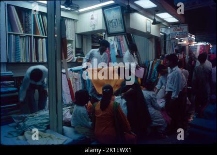 Mangaldas Market, Größter Tuchmarkt, Mumbai Stockfoto