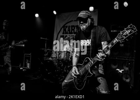 KARMA TO BURN Le Korigan , Luynes, FRANKREICH , 01/10/2014 Florent 'MrCrash' B. Stockfoto