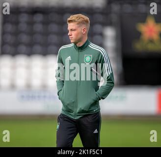 Paisley, Schottland, Großbritannien. 18.. September 2022; St Mirren Park, Paisley, Renfrewshire, Schottland; Scottish Premier League Football, St Mirren gegen Celtic; Stephen Welsh of Celtic Credit: Action Plus Sports Images/Alamy Live News Stockfoto