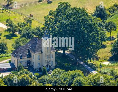 Luftaufnahme, Haus Schwarzenstein, Drevenack, Hünxe, Ruhrgebiet, Nordrhein-Westfalen, Deutschland, DE, Europa, Hünxe, Luftaufnahmen, Schwarzenstein Stockfoto