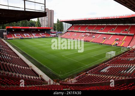 Charlton, Großbritannien. 18. September 2022. Eine allgemeine Ansicht während des Fa Women's Super 2 League Spiels Chalrton Women gegen Birmingham City Women beim Oakwood VCD Athletic, Charlton, Großbritannien, 18.. September 2022 (Foto von Simon Bissett/News Images) Kredit: News Images LTD/Alamy Live News Stockfoto