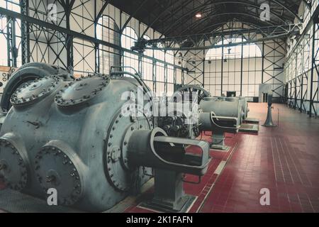 Maschinenhalle im Industriemuseum Zeche Zollern Dortmund Stockfoto