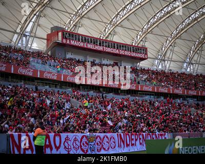 RS - Porto Alegro - 09/18/2022 - BRASILIANISCHE FRAUEN 2022, INTERNATIONALE X CORINTHIANS - Supporen während eines Spiels zwischen Internacional und Corinthians im Stadion Arena do Gremio für die Brasilianische Frauenmeisterschaft 2022. Foto: Maxi Franzoi/AGIF/Sipa USA Stockfoto