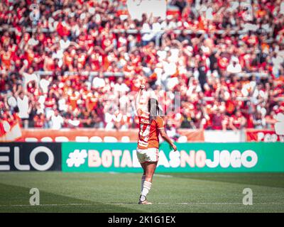 RS - Porto alegé - 09/18/2022 - BRASILIANISCHE HÜNDIN 2022, INTERNATIONALE X CORINTHIANS - Millene Internacional Spieler feiert sein Tor während eines Spiels gegen Corinthians im Stadion Arena do Gremio für die Brasilianische Frauenmeisterschaft 2022. Foto: Maxi Franzoi/AGIF/Sipa USA Stockfoto