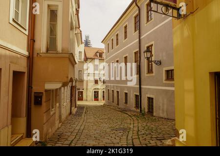 Bratislava, Slowakei - Aug 30, 2022:Eine Straße im Stadtzentrum. Stockfoto