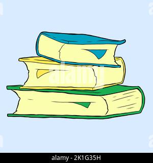 Buch isoliert Vektor Illustration. Bücher Illustration. Buch isoliert Vektor Illustration. Bücher Illustration. Stockfoto