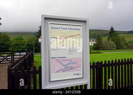 Bahnhof Achnasheen. Schottland, Vereinigtes Königreich Stockfoto