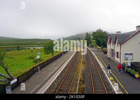 Bahnhof Achnasheen. Schottland, Vereinigtes Königreich Stockfoto