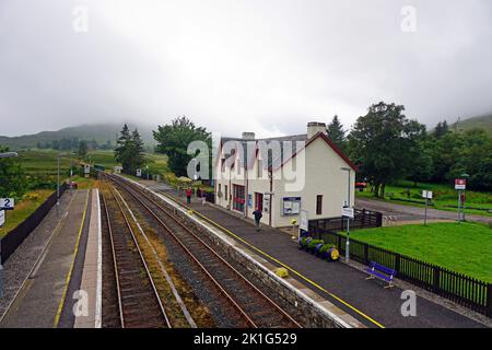 Bahnhof Achnasheen. Schottland, Vereinigtes Königreich Stockfoto