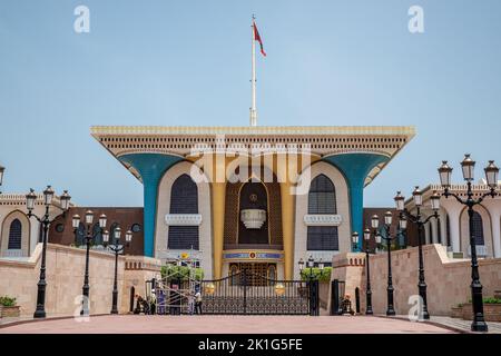 Al Alam Royal Palace, alte Muscat, Oman Stockfoto