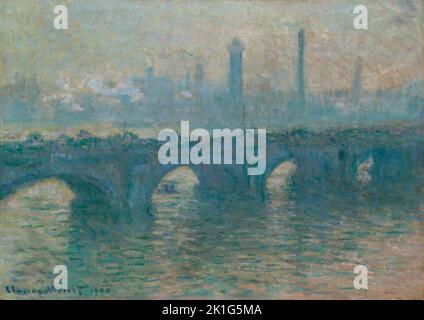 Waterloo Bridge, Graues Wetter. Claude Monet. 1900. Stockfoto