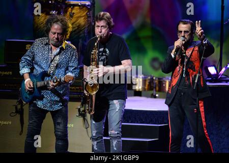 Hollywood, Florida, USA. 17. September 2022. Ringo Starr und seine All Starr Band treten am 17. September 2022 im Hard Rock Live im Seminole Hard Rock Hotel & Casino in Hollywood, Florida, auf. Kredit: Mpi04/Media Punch/Alamy Live Nachrichten Stockfoto