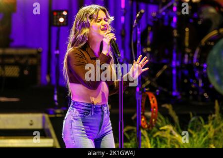 Maren Morris tritt am Samstag, 17. September 2022, im Greek Theatre in Berkeley, Kalifornien, auf. Foto: Christopher Victorio/imageSPACE/Sipa USA Credit: SIPA USA/Alamy Live News Stockfoto