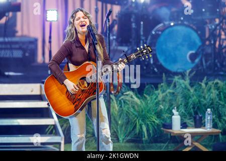 Maren Morris tritt am Samstag, 17. September 2022, im Greek Theatre in Berkeley, Kalifornien, auf. Foto: Christopher Victorio/imageSPACE/Sipa USA Stockfoto