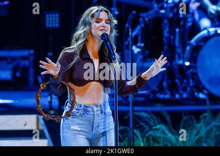 Maren Morris tritt am Samstag, 17. September 2022, im Greek Theatre in Berkeley, Kalifornien, auf. Foto: Christopher Victorio/imageSPACE/Sipa USA Stockfoto