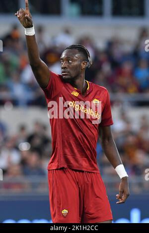 18.. September 2022; Olympiastadion, Rom, Italien ; Serie A Championship Football, Roma versus Atalanta ; Tammy Abraham von AS Roma Stockfoto