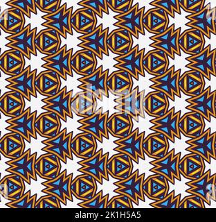 Mehrfarbiger, nahtloser, abstrakter Schnitt. Hintergrund und Hintergrund. Mehrfarbig. Farbenfrohe ornamentale Grafik-Dessin. Farbige Mosaikornamente. Vektorgrafik. EPS10. Stock Vektor