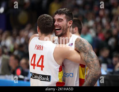 Spanien ist Europameister 2022 Willy Hernan Gomez 14 von Spanien Spanien gegen Frankreich FIBA EuroBasket 2022 Goldmedaillen-Finale 18.09.2022 Mercedes Benz Arena Berlin © diebilderwelt / Alamy Stock Stockfoto