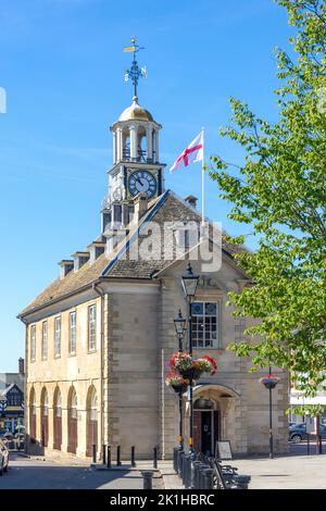 Georgian Town Hall, Market Place, Brackley, Northamptonshire, England, Vereinigtes Königreich Stockfoto