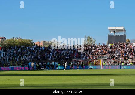 Monza, Italien. 18. Sep, 2022. Während der italienischen Serie A Fußballspiel zwischen AC Monza und Juventus FC am 18. September 2022, im Power Stadium, Monza Italien. Foto Nderim Kaceli Kredit: Live Media Publishing Group/Alamy Live News Stockfoto