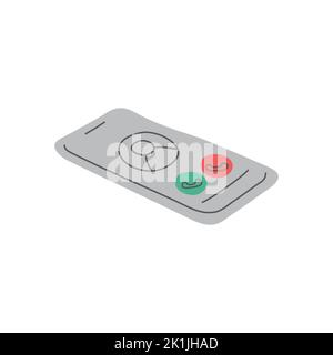 Smartphone-Vektor. 3D Illustration Telefon, Smartphone, Gerät Stock Vektor