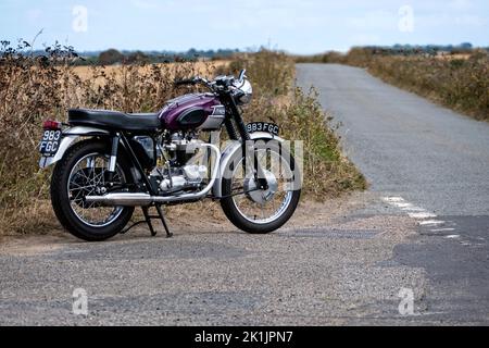 1963 Triumph Trophy TR6 Motorrad Stockfoto