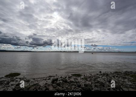 SARA Rettungsboot, Lydney Harbour, Lydney, Gloucestershire, GL15 4er Stockfoto