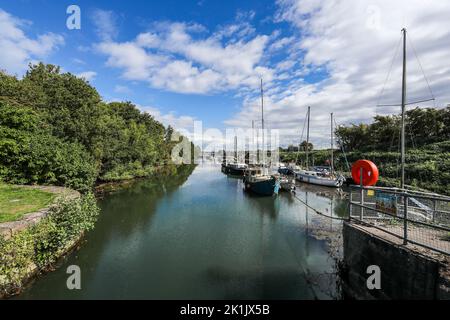 Lydney Harbour, Lydney, Gloucestershire, GL15 4er Stockfoto