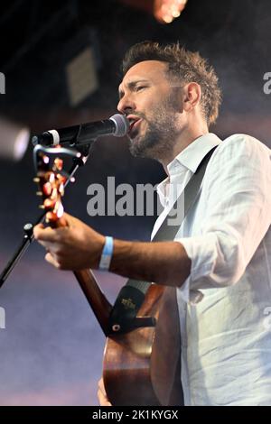 Paris, Frankreich. 18. September 2022. Charlie Winston in La Villette für die vierte Ausgabe des Paris Paradis Festivals in Paris, Frankreich am 18. September 2022. (Foto: Lionel Urman/Sipa USA) Quelle: SIPA USA/Alamy Live News Stockfoto