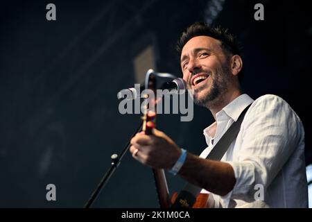 Paris, Frankreich. 18. September 2022. Charlie Winston in La Villette für die vierte Ausgabe des Paris Paradis Festivals in Paris, Frankreich am 18. September 2022. (Foto: Lionel Urman/Sipa USA) Quelle: SIPA USA/Alamy Live News Stockfoto