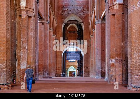 Innenansicht der Georgenkirche, Hansestadt Wismar, Mecklenburg-Vorpommern, Deutschland, Europa, August 8, 2020. Stockfoto