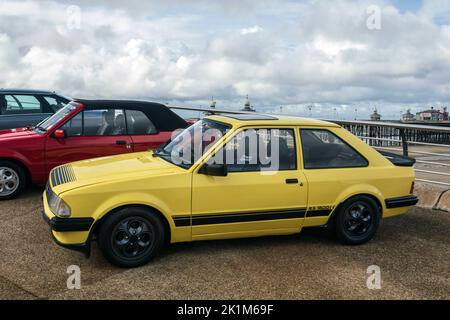 Ford Escort RS1600i. Blackpool Ford Tag 2022. Stockfoto