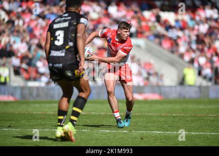 St. Helens, England -17.. September 2022 - Rugby League Betfred Super League Halbfinale, St. Helens gegen Salford Red Devils im Totally Wicked Stadium, St. Helens, Großbritannien Stockfoto