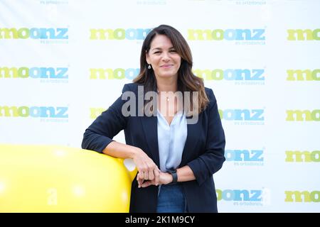 Madrid, Spanien. 19. September 2022. Fabiola Martinez posiert vor den Medien während der Einweihung des Moonz Centers in Madrid. Kredit: SOPA Images Limited/Alamy Live Nachrichten Stockfoto