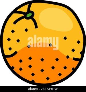 Reife orange Farbe Symbol Vektor Illustration Stock Vektor
