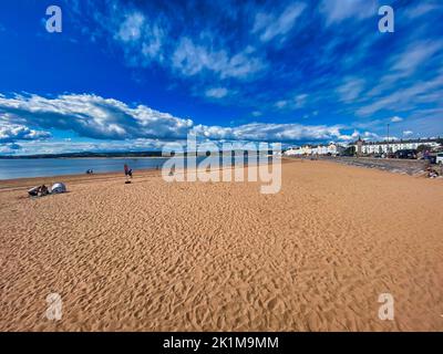 Exmouth Seafront in Devon, Großbritannien Stockfoto