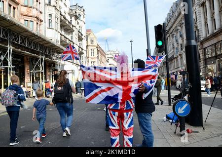 Szenen aus dem Zentrum londons anlässlich der Beerdigung von Queen Elizabeth am 2 19.. september 2022 Stockfoto