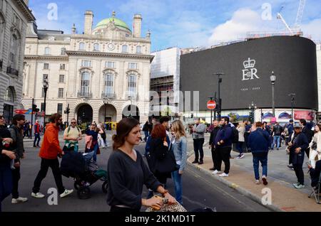 Szenen aus dem Zentrum londons anlässlich der Beerdigung von Queen Elizabeth am 2 19.. september 2022 Stockfoto