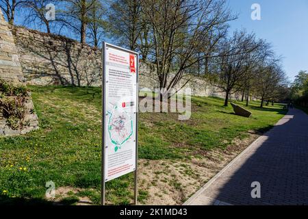 Stadtmauer von Soest Stockfoto