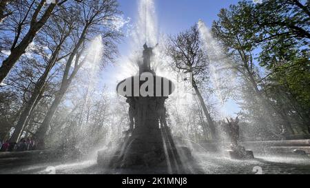 Brunnen der Gärten des Prinzen in Aranjuez Stockfoto