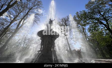 Brunnen der Gärten des Prinzen in Aranjuez Stockfoto