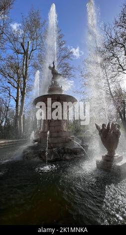 Brunnen der Gärten des Prinzen in Aranjuez Stockfoto