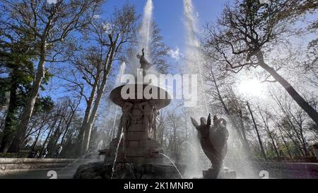 Brunnen der Gärten des Prinzen in Aranjuez Stockfoto