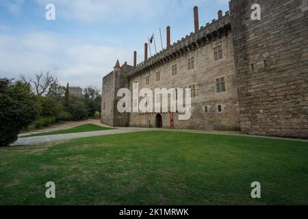 Palast der Herzöge von Braganza (Paco dos Duques de Braganca) - Guimaraes, Portugal Stockfoto