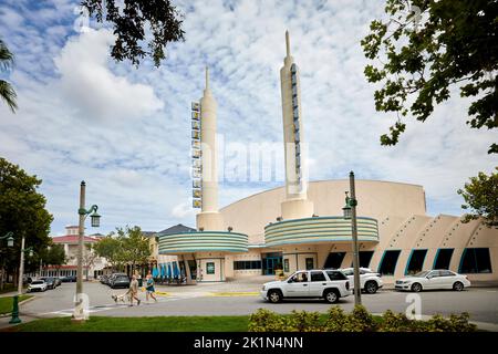 Florida Vorort von Orlando, ein Kino im Art déco-Stil Stockfoto