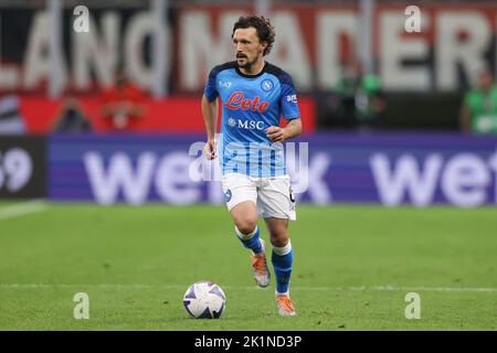 Mailand, Italien. 18. September 2022. Mario Rui von SSC Napoli während der Serie A Spiel bei Giuseppe Meazza, Mailand. Bildnachweis sollte lauten: Jonathan Moscrop/Sportimage Kredit: Sportimage/Alamy Live News Stockfoto