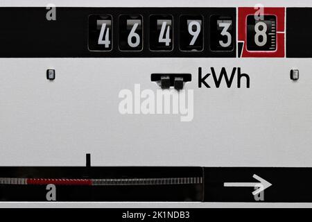 Analoges Elektrometer im privaten Haushalt Stockfoto