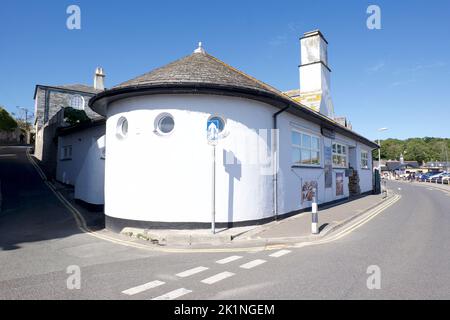 Padstow Cornwall UK 09 19 2022 Stadt Zivilpfarrei und Fischerhafen Südwesten Region Nord Cornwall Stockfoto