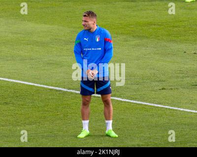 Florenz, Italien. 19. September 2022. Italien Ciro immobile Porträt während der Pressekonferenz und Italien Training Session, andere in Florenz, Italien, September 19 2022 Quelle: Independent Photo Agency/Alamy Live News Stockfoto